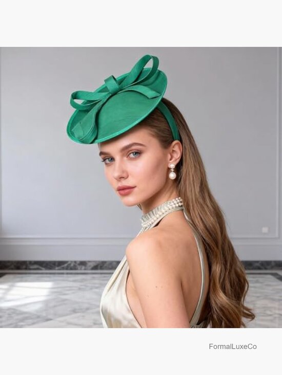 Vintage Pillbox Fascinator Hat with Headband & Hair Clip Cocktail Tea Party